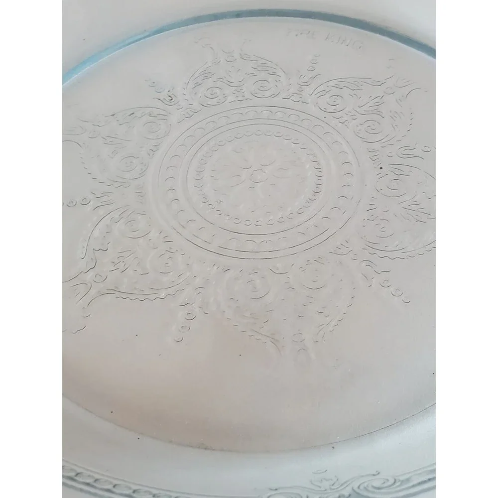 Vintage Fire King Sapphire Blue Philbe Glassware 9 Inch Pie Plate